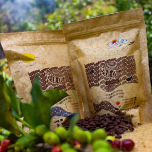 Coffee bags and coffee beans